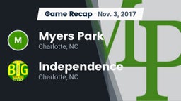Recap: Myers Park  vs. Independence  2017