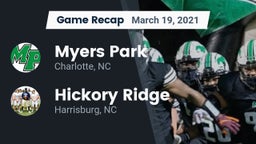 Recap: Myers Park  vs. Hickory Ridge  2021