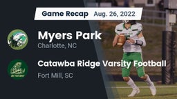Recap: Myers Park  vs. Catawba Ridge Varsity Football 2022