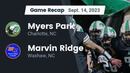 Recap: Myers Park  vs. Marvin Ridge  2023