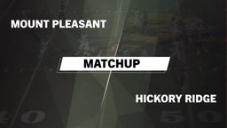 Matchup: Mount Pleasant High vs. Hickory Ridge  2016