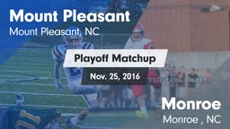 Matchup: Mount Pleasant High vs. Monroe  2016