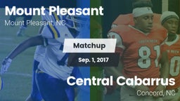 Matchup: Mount Pleasant High vs. Central Cabarrus  2017