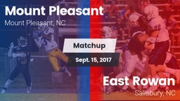Matchup: Mount Pleasant High vs. East Rowan  2017