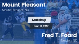 Matchup: Mount Pleasant High vs. Fred T. Foard  2017