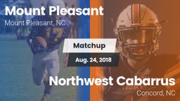 Matchup: Mount Pleasant High vs. Northwest Cabarrus  2018