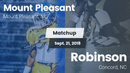 Matchup: Mount Pleasant High vs. Robinson  2018