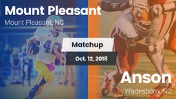 Matchup: Mount Pleasant High vs. Anson  2018