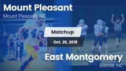 Matchup: Mount Pleasant High vs. East Montgomery  2018