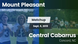 Matchup: Mount Pleasant High vs. Central Cabarrus  2019