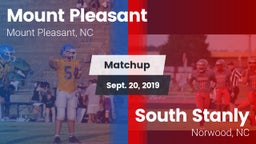 Matchup: Mount Pleasant High vs. South Stanly  2019