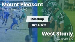 Matchup: Mount Pleasant High vs. West Stanly  2019