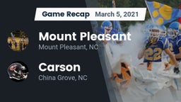 Recap: Mount Pleasant  vs. Carson  2021
