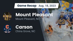 Recap: Mount Pleasant  vs. Carson  2023