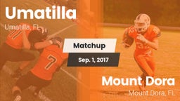 Matchup: Umatilla  vs. Mount Dora  2017