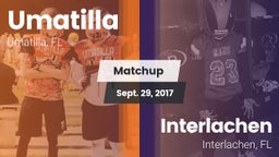 Matchup: Umatilla  vs. Interlachen  2017