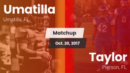 Matchup: Umatilla  vs. Taylor  2017