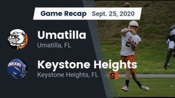 Recap: Umatilla  vs. Keystone Heights  2020