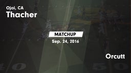 Matchup: Thacher  vs. Orcutt  2016