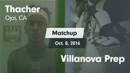 Matchup: Thacher  vs. Villanova Prep 2016