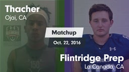 Matchup: Thacher  vs. Flintridge Prep  2016