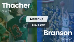 Matchup: Thacher  vs. Branson  2017