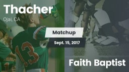 Matchup: Thacher  vs. Faith Baptist 2017