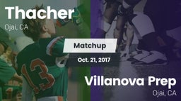 Matchup: Thacher  vs. Villanova Prep  2017