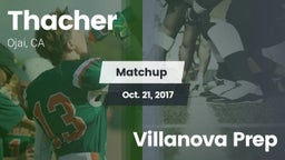 Matchup: Thacher  vs. Villanova Prep 2017