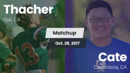 Matchup: Thacher  vs. Cate  2017