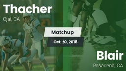 Matchup: Thacher  vs. Blair  2018