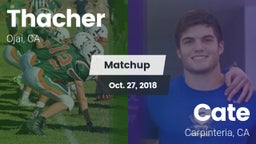 Matchup: Thacher  vs. Cate  2018