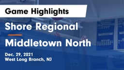 Shore Regional  vs Middletown North  Game Highlights - Dec. 29, 2021