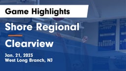 Shore Regional  vs Clearview  Game Highlights - Jan. 21, 2023