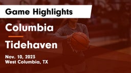 Columbia  vs Tidehaven  Game Highlights - Nov. 10, 2023