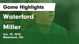 Waterford  vs Miller  Game Highlights - Jan. 29, 2018