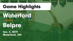 Waterford  vs Belpre  Game Highlights - Jan. 3, 2019