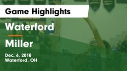 Waterford  vs Miller  Game Highlights - Dec. 6, 2018