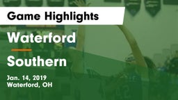 Waterford  vs Southern  Game Highlights - Jan. 14, 2019