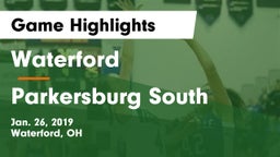 Waterford  vs Parkersburg South  Game Highlights - Jan. 26, 2019