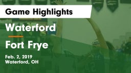 Waterford  vs Fort Frye  Game Highlights - Feb. 2, 2019