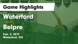 Waterford  vs Belpre  Game Highlights - Feb. 4, 2019