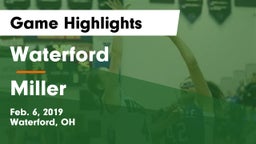 Waterford  vs Miller  Game Highlights - Feb. 6, 2019