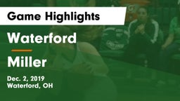 Waterford  vs Miller Game Highlights - Dec. 2, 2019
