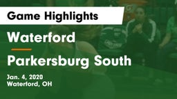 Waterford  vs Parkersburg South  Game Highlights - Jan. 4, 2020