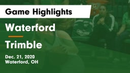 Waterford  vs Trimble  Game Highlights - Dec. 21, 2020