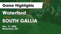 Waterford  vs SOUTH GALLIA  Game Highlights - Dec. 17, 2020