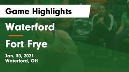 Waterford  vs Fort Frye  Game Highlights - Jan. 30, 2021
