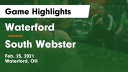 Waterford  vs South Webster  Game Highlights - Feb. 25, 2021
