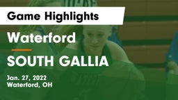 Waterford  vs SOUTH GALLIA  Game Highlights - Jan. 27, 2022